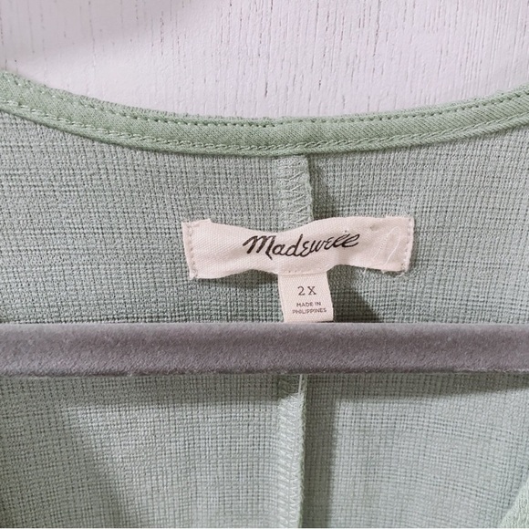 NWT Madewell Sage Green Mini Dress Size 2X - Picture 7 of 7